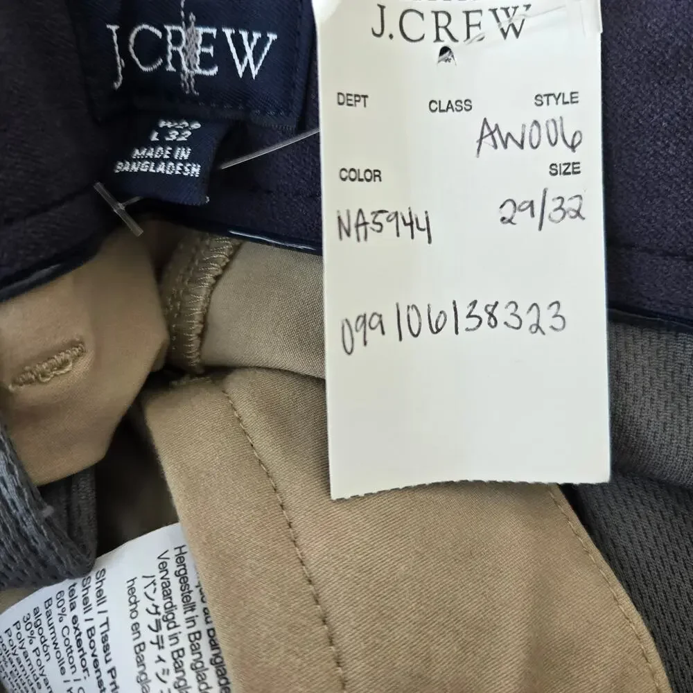 J. Crew 770™ Straight-Fit Tech Pant Size 29x32 NWT